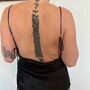 Reformation Silk Back Cowl Tank